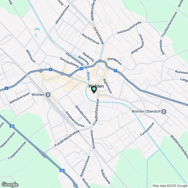 Wohnen «Am Postplatz» in Wohlen - Karte