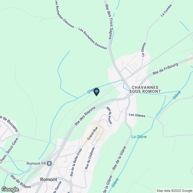 Promotion en campagne de Fribourg dans le district de la Glâne 2 ½ à 5 ½ pièces | dreamo.ch - Karte