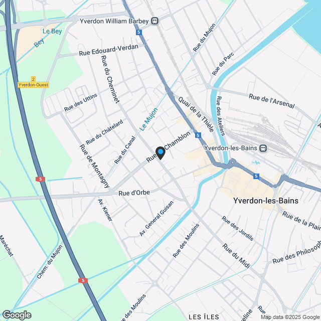 3.5-Zimmerwohnung in Yverdon-les-Bains - Karte