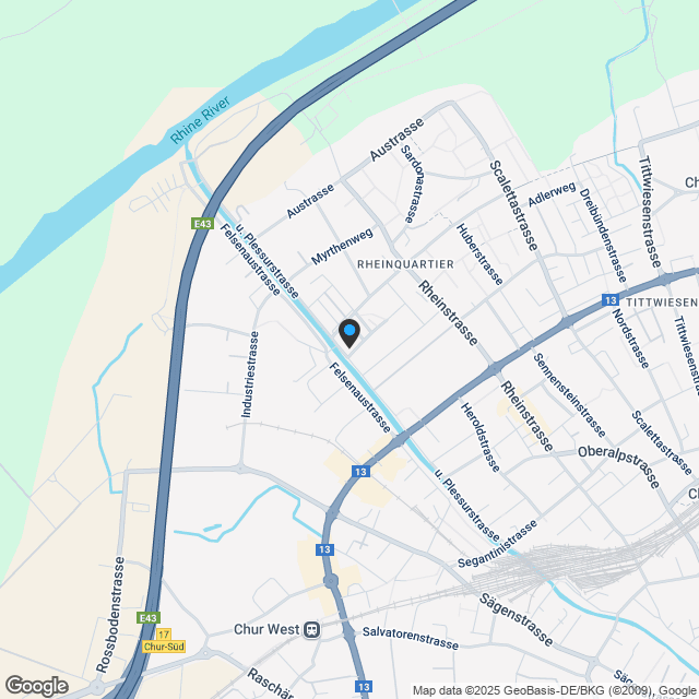 Neubau-Dachwohnung in Chur zu verkaufen - Karte