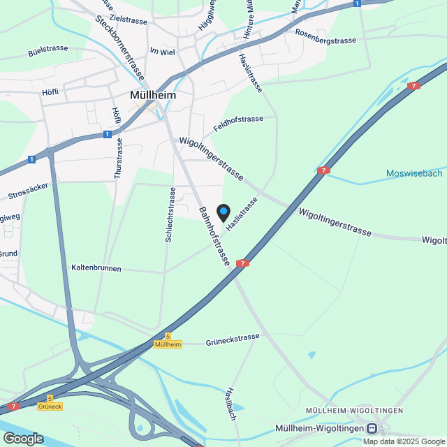 Schlüsselfertiger 5.5-Zi.-Neubau in Müllheim TG (Haus B) - Karte