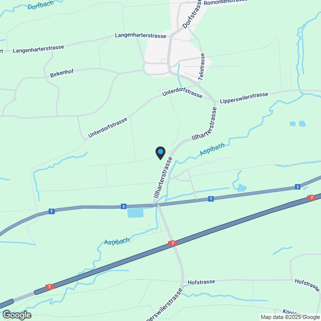 Zu verkaufen bei 8556 Wigoltingen, neues freistehendes 6½ Zi.-EFH am Südhang, an ruhiger, sonniger Lage/ Massivbau ! - Karte