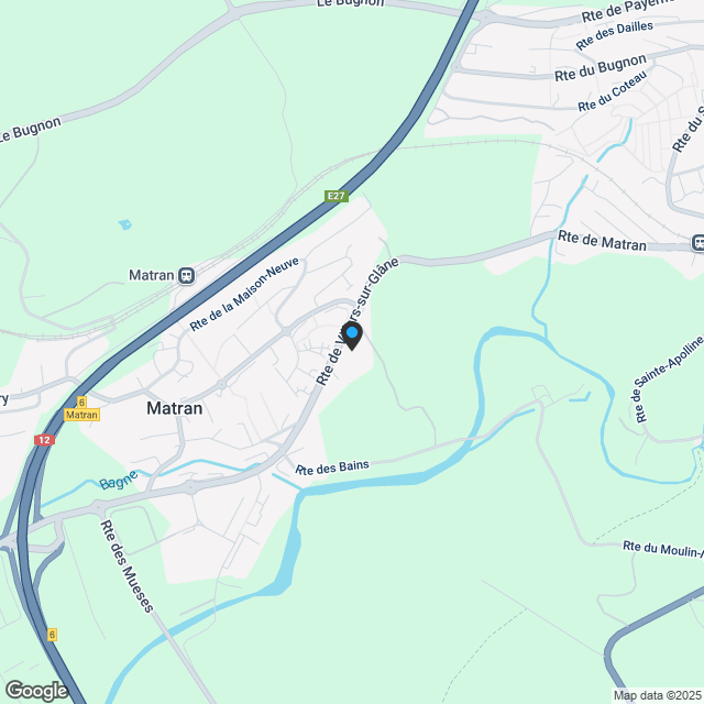 Matran Impasse de Champ Riond - Karte