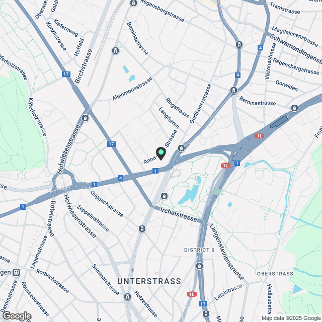 3.5 Zimmerwohnung in Zürich - Karte