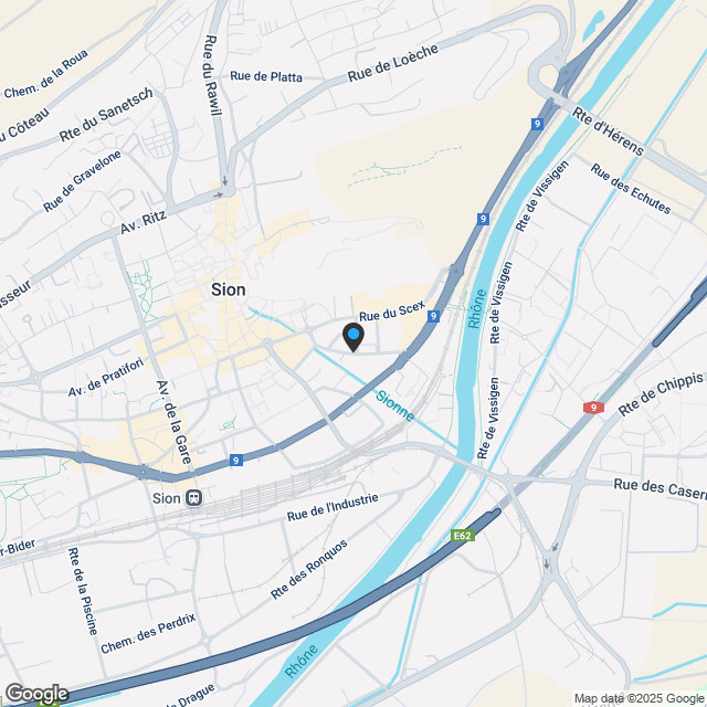 Aubépines22 - 3.5 pièces neuf au coeur de Sion - Karte