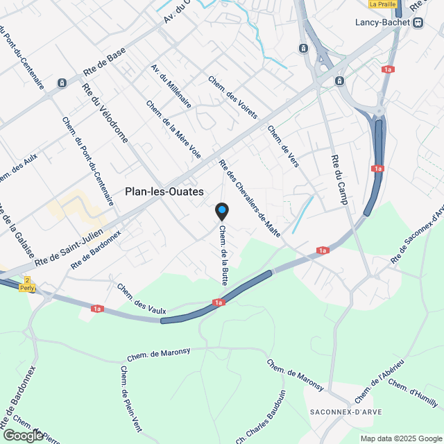 VENTE SUR PLANS de 3 villas à Plan-les-Ouates - Karte