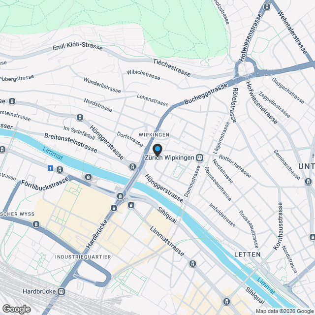 Habsburg41: Eigentumswohnungen in Zürich-Wipkingen - Karte