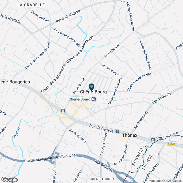 Petit-Bel-Air - Villa d'exception à Chêne-Bourg - Confort et élégance - Karte