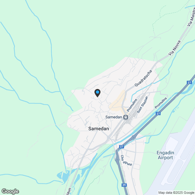 Exklusives 8-Zimmer-Einfamilienhaus mitten in Samedan mit traumhaftem Bergblick - Karte