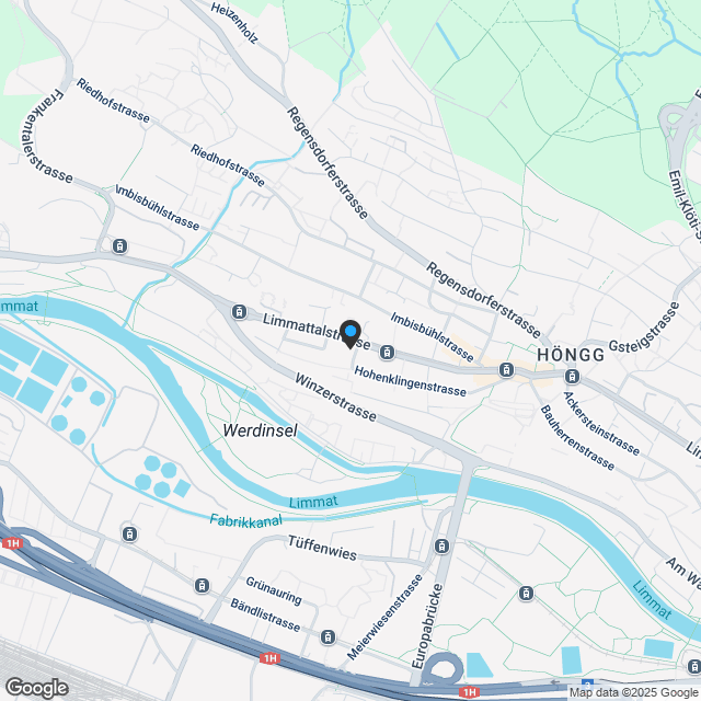Neubauprojekt - Limmattalstrasse 281 in Zürich Höngg - Karte