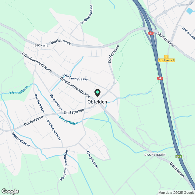 3 ½ Zimmer-Wohnung in Obfelden mieten - Karte