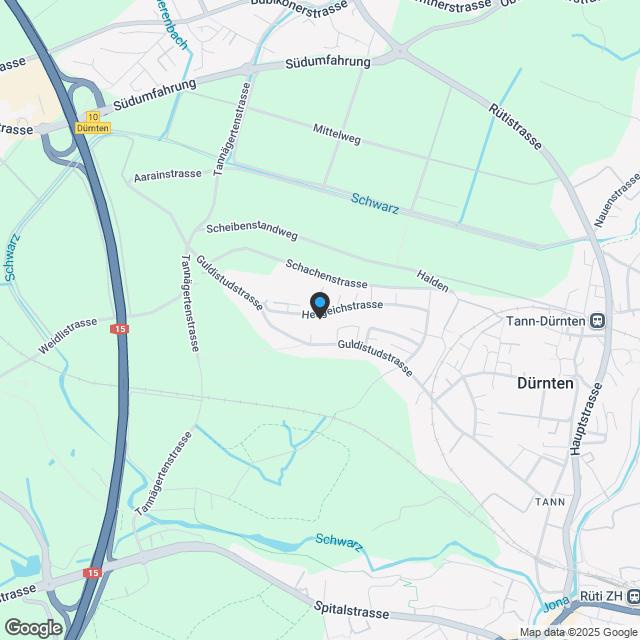 5 moderne Eigentumswohnungen in Tann - Karte