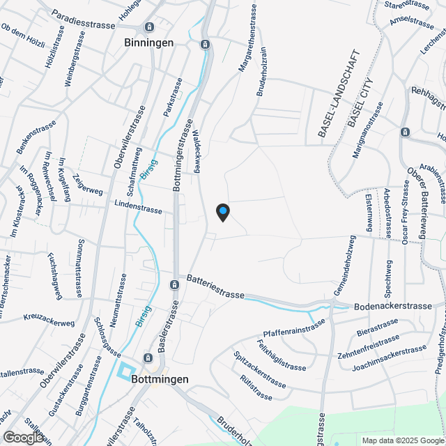 Exklusive, moderne Gartenwohnung mit integriertem Hobbyraum und freier Aussicht auf den Blauen - W1 - Karte