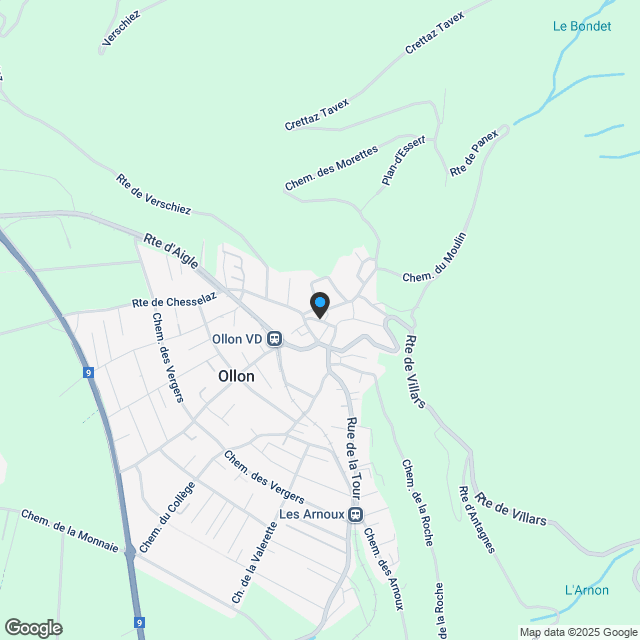 Villa jumelle 5.5 pièces à Ollon VD - Karte
