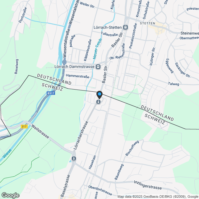 Besondere Gartenwohnung in Riehen - modern & direkt bei der Tram - Karte