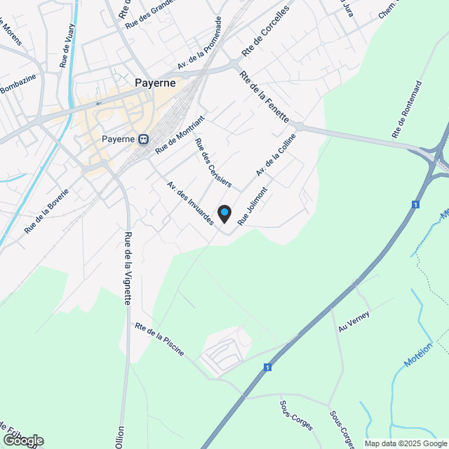 Neue Doppelhaushälfte zu verkaufen, Bauplan in Payerne - Karte