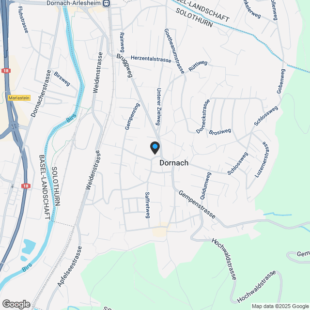 Ihr Rückzugsort im Grünen! 4.5-Zimmer-Gartenwohnung in Dornach - Karte