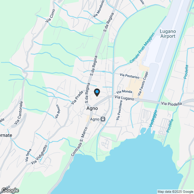 Nuovo appartamento con giardino 3.5 locali ad Agno - Karte