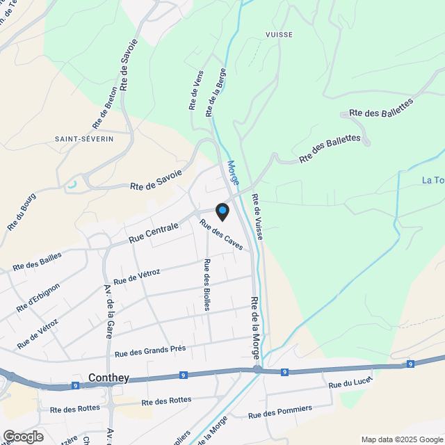 2.5-Zimmerwohnung in Conthey - Karte