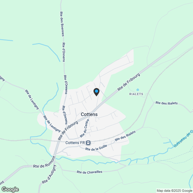 Neue Vermarktung von 8 Villen in Cottens - Karte