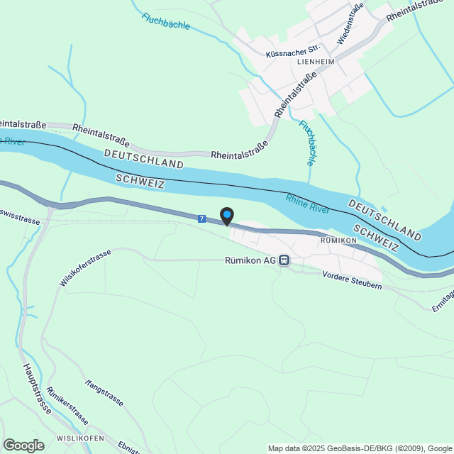 Ihr Neues Doppeleinfamilienhaus am Fusse des Rheins in Rümikon! D2 - Karte
