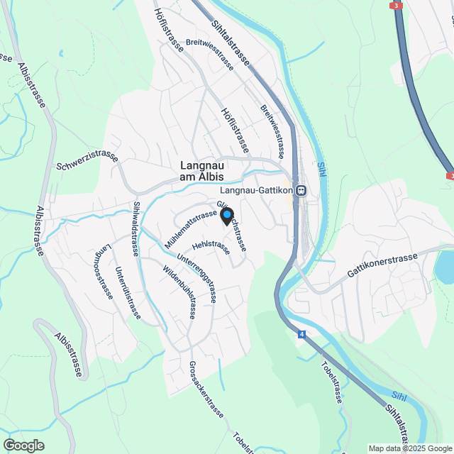 Mühlehaldenstrasse 9, 8435 Langnau am Albis - Karte