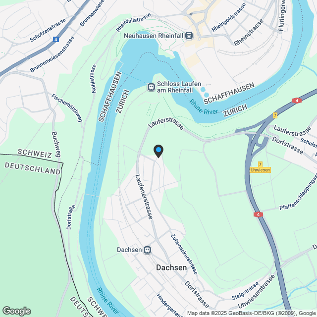 Exklusive 3.5 Zimmer Eigentumswohnung in Dachsen mit Panoramablick - Karte