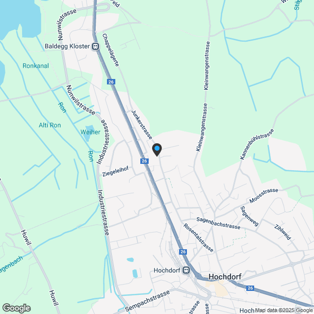 Wohnen in Hochdorf: 5.5-Zimmer oder als 4.5-Zimmer Wohnung ausbaubar. - Karte