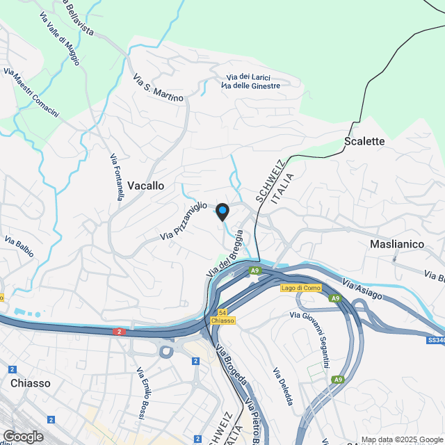 Dachgeschoss 3.5 Zimmer mit Dachterrasse in Vacallo - Karte