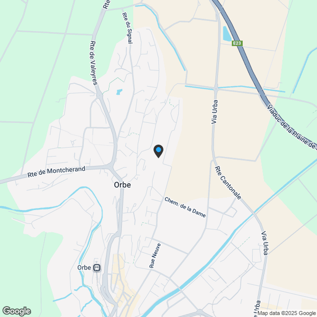 4.5-Zimmerwohnung in Orbe - Karte