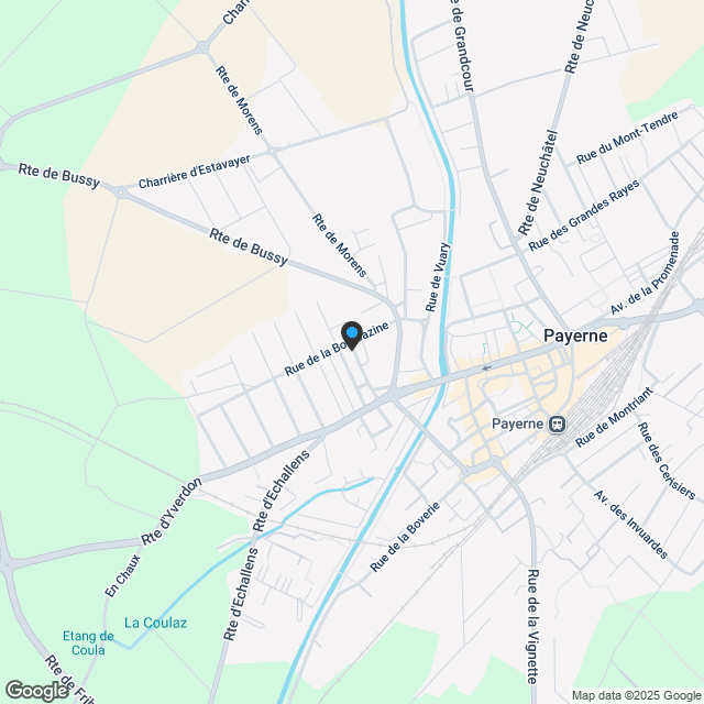 Payerne, zu verkaufen, 4.5-Zimmer-Wohnung, 2. Stock + Balkon - Karte