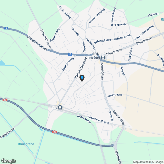 3.5-Zi. Gartenwohnung, EG, 98 m², 2023, Lift/rollstuhlgängig, Rosenweg 6 - Karte