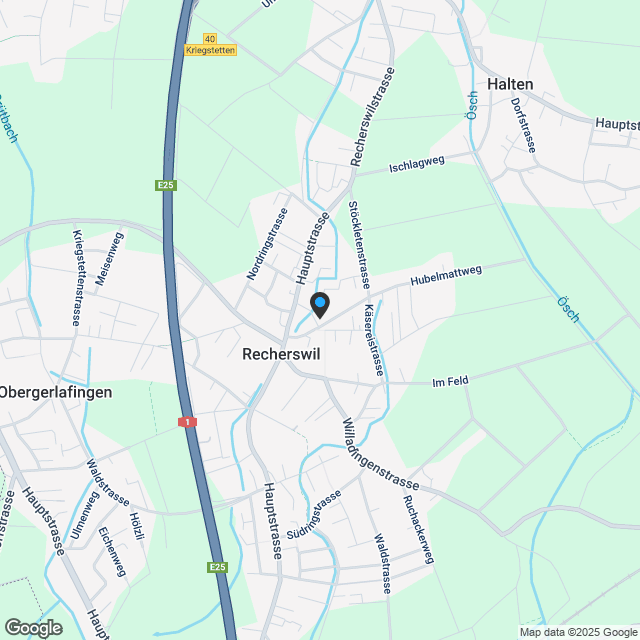 Zentral wohnen in Recherswil: 4.5-Zimmer-Obergeschoss-Wohnung - Karte