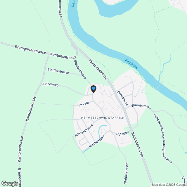 Moderne 3.5-Zimmerwohnung mit eigenem Garten in Heremetschwil-Staffeln - Karte