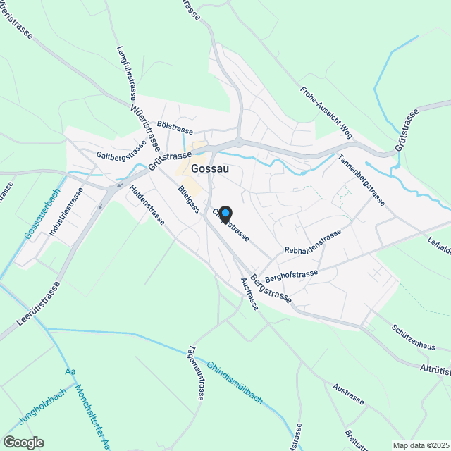 PROJEKTANKÜNDIGUNG! Neubau MFH Chapfstrasse Gossau - Karte