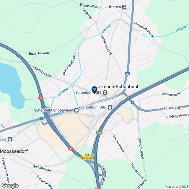 NEUBAU Viermoos - Wohnen an bester Zentrumslage von Urtenen-Schönbühl - Karte