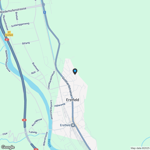 2.5-Zimmerwohnungen - Bitzi Erstfeld - Karte