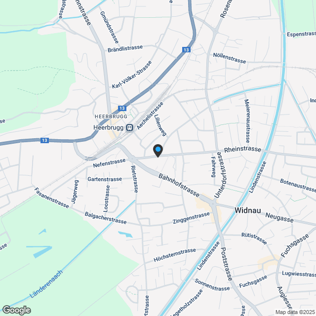 ::Neubau Widnau West:: 2 ½-, 3 ½-, 4 ½-Zi. Eigentumswohnungen - Karte
