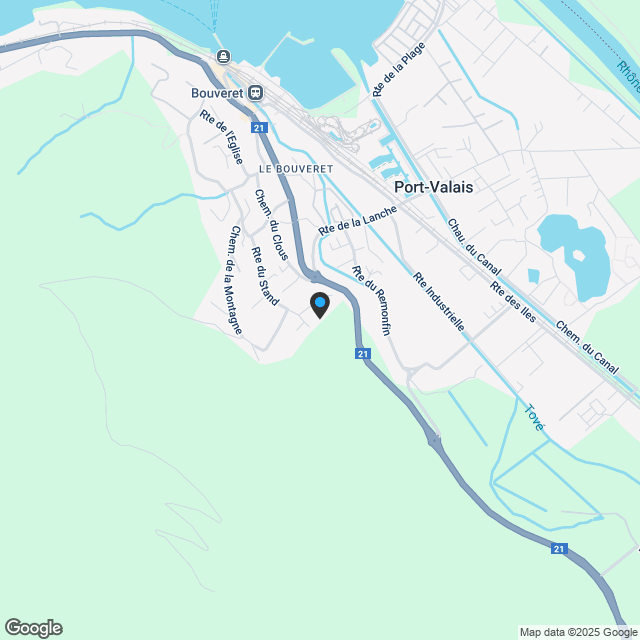 Le Bouveret, 4.5 Zimmer in der neuen Residenz L'Aurore - Karte