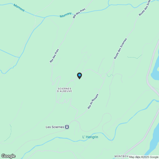 Das Sciernes-d'Albeuve - Chalet auf dem Plan - Karte