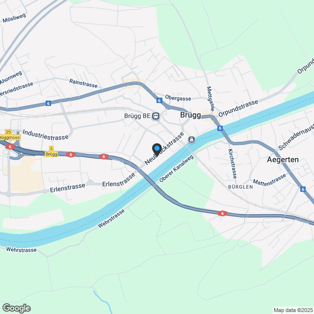 H1.2 I 4,5-Zimmer-Wohnung im 1. OG direkt an der Aare - Karte