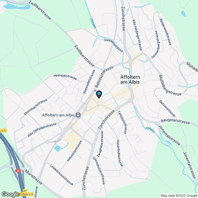 Projekt am Zentrum, Affoltern a. A. - Karte