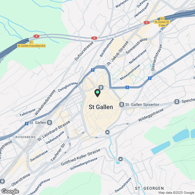 2 ½ Zimmer-Wohnung in St. Gallen mieten - Karte