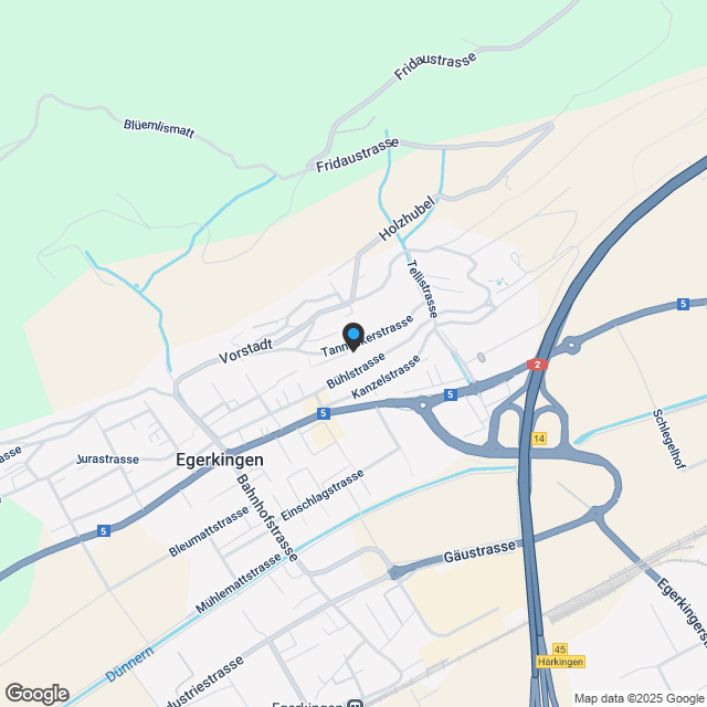 Exklusive 5.5-Zimmer-Wohnung (180 m²) mit Alpenpanorama, Kamin & Doppelgarage in Egerkingen - Karte