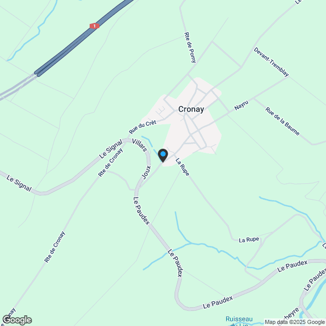 4.5-Zimmerwohnung in Cronay - Karte