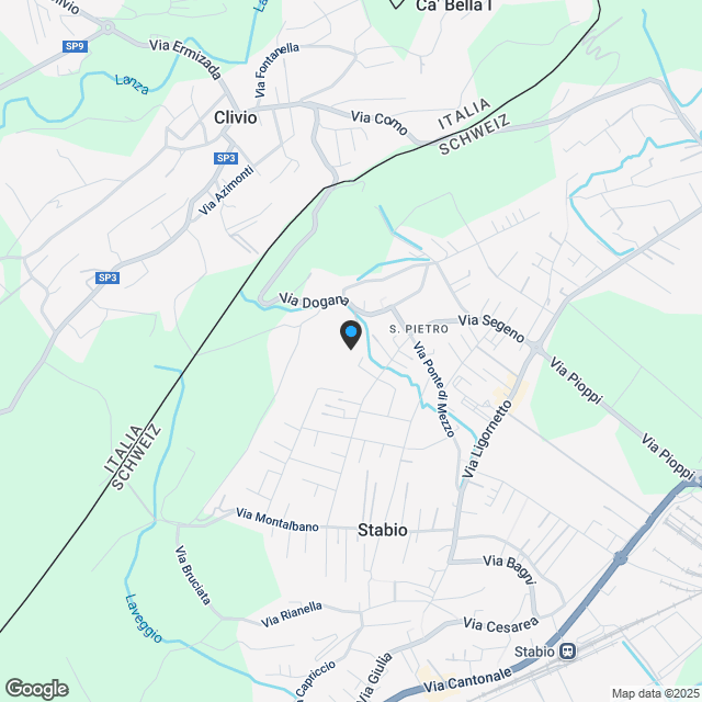 Appartamento di 4,5 locali con vista in edificio nuovo a Stabio / 4.5-Zimmer-Wohnung mit Aussicht in Neubau in Stabio - Karte
