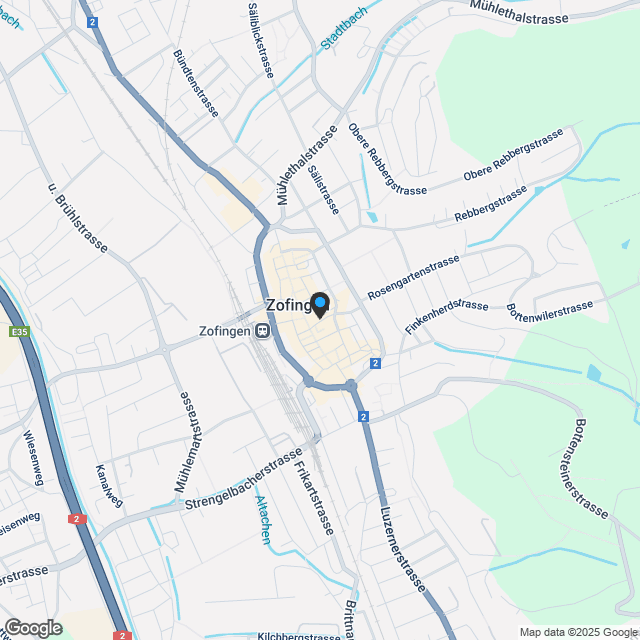 Grosszügige Altstadtwohnung in Zofingen (DG) - Karte