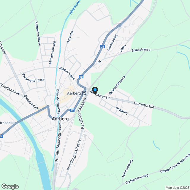 5.5-Zimmer-Attikawohnung mit Blick über die Dächer von Aarberg. - Karte