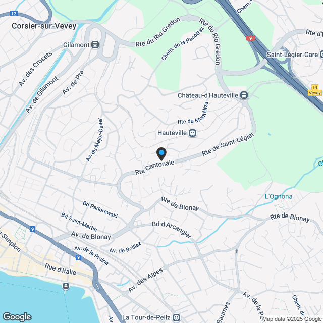 Einzelvilla 5.5 Zimmer in St-Légier-La Chiésaz - Karte