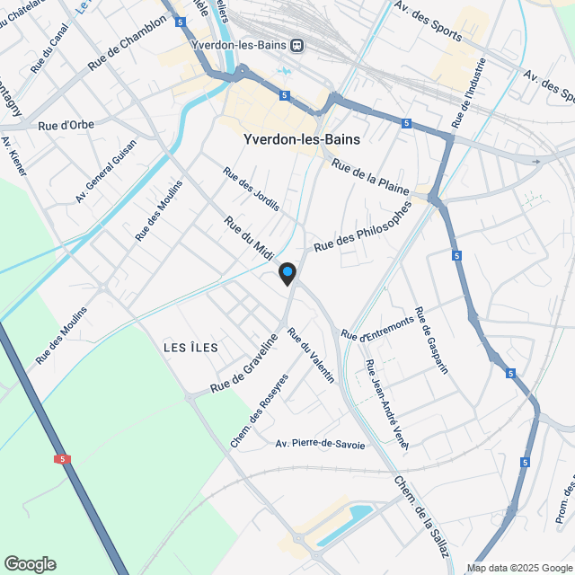 Appartement 2.5 pièces à Yverdon-les-Bains - Karte